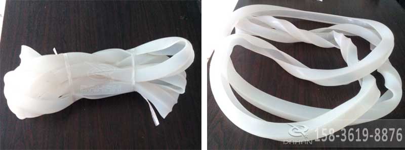 振動篩矽膠密封條兩種不同長度的展示圖