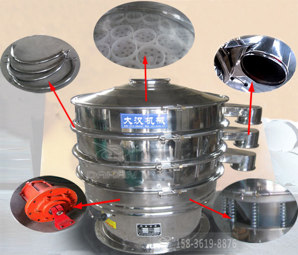 全不鏽鋼振動篩結構