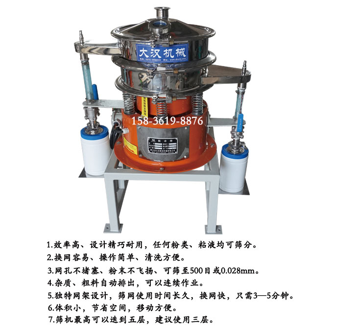 氣體保護不鏽鋼振動篩特點