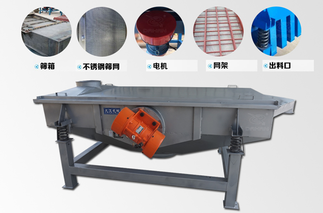 1020不鏽鋼直線振動篩結構