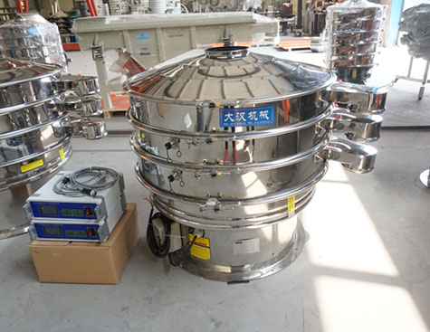 裝有兩個換能器的全不鏽鋼超聲波振動篩