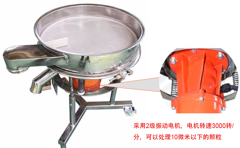 高頻篩特點：框體加高可防止漿液往外飛濺；加擋料板可加快排料，提高篩分效率