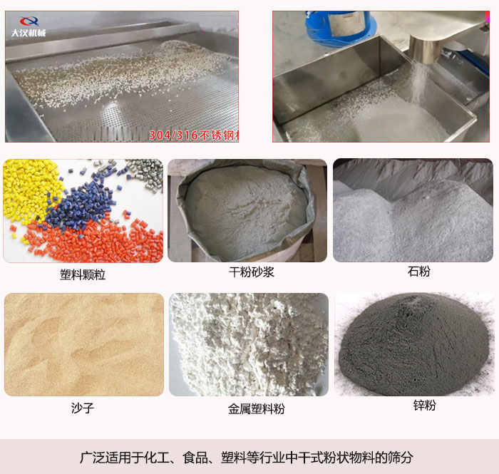 不鏽鋼直線篩適用行業