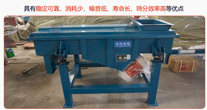 具有穩定可靠、消耗少、噪音低、壽命長、振型穩、篩分效率高等優點